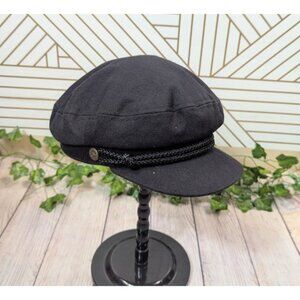 Brixton Unisex Women's Men's Fiddler Cap Black Fisherman Hat SIZE SMALL
